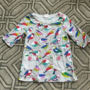 Mini Boden long sleeve shirt dress size 5-6Y